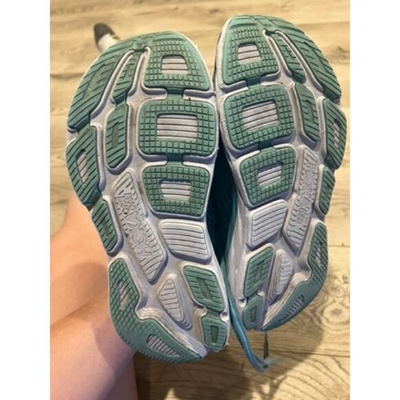 Hoka One One women's Bondi 7 Blue Teal size 7 running shoes elevated comfy walk - Picture 9 of 10